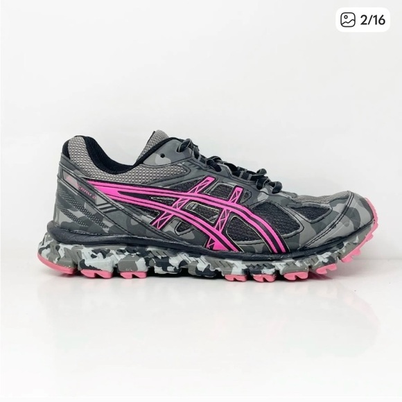 ASICS Women's Athletic Shoes in Gray and Pink Size 7.5 - Picture 2 of 12